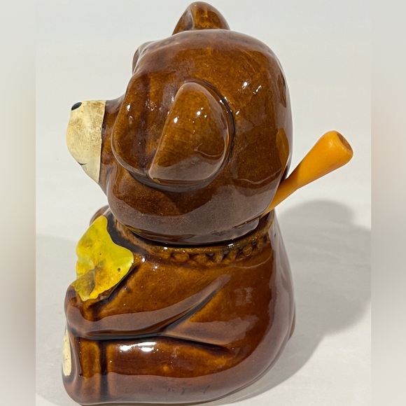 HOUSTON FOODS Dining Vintage From The 98s Honey Pot Teddy Bear Ceramic Houston Foods Poshmark
